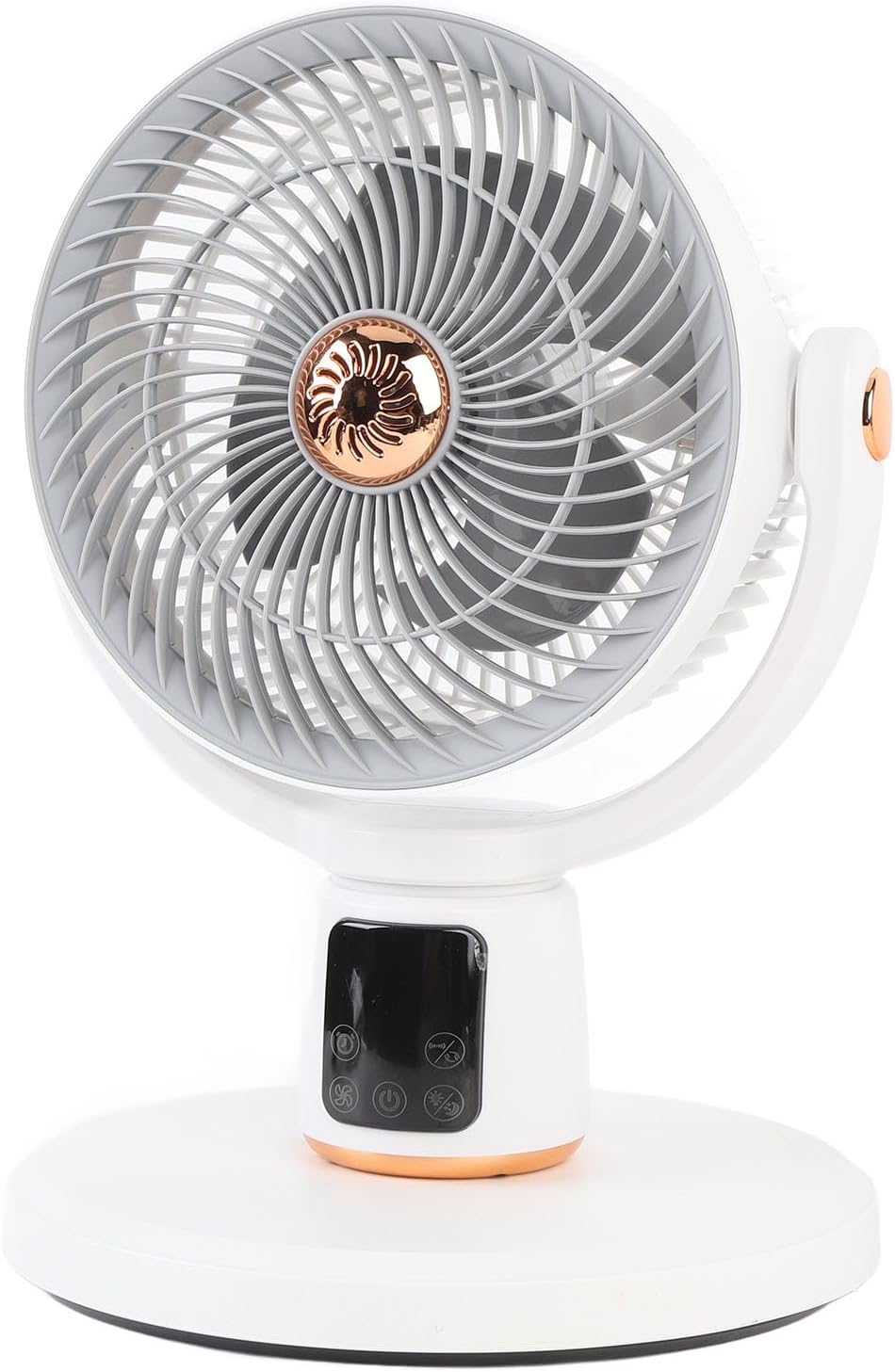 Haofy Oscillating Standing Fan, Robust Motor with Wing Shaped Blades 12 Speeds Adjustable Height 3D Oscillation 12H Timer Remote Control, with Multifunctional Remote for Bedroom Dorm