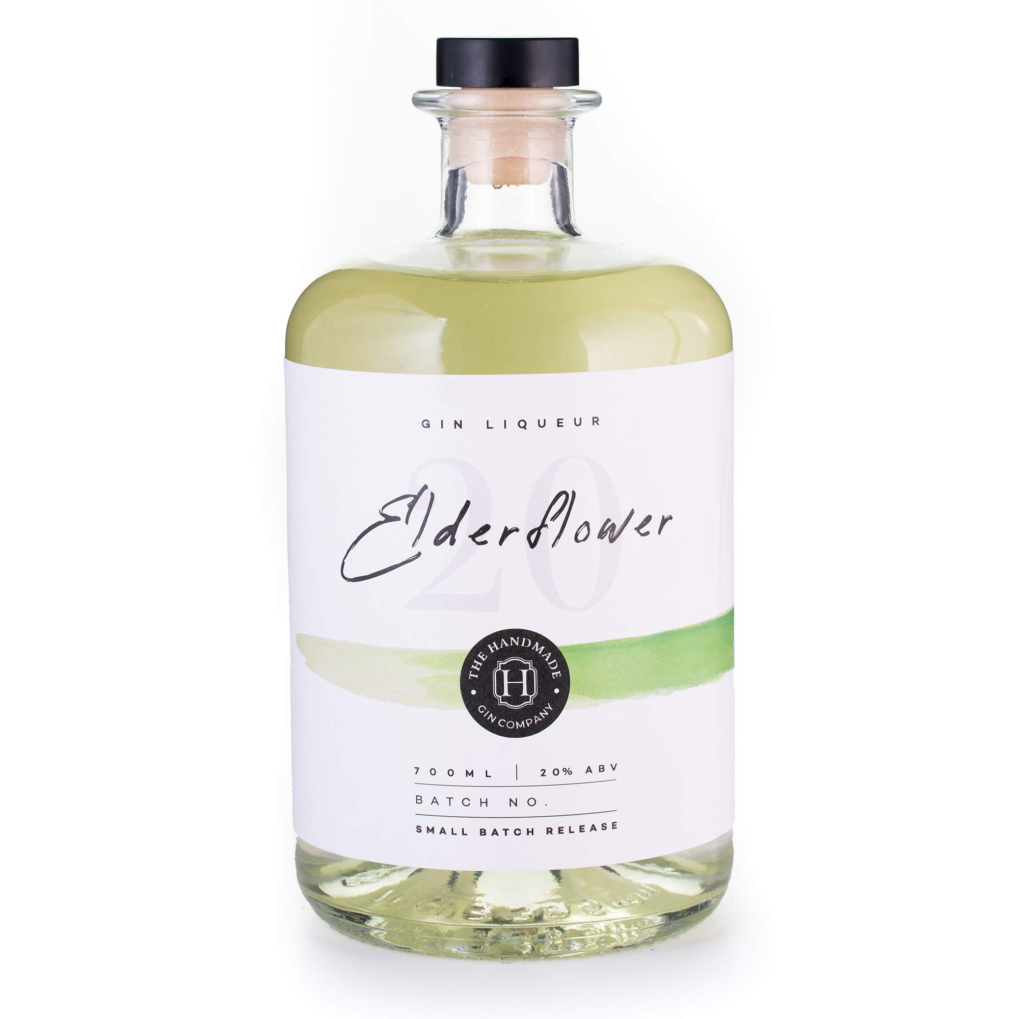 Elderflower Handmade Gin Liqueur 70cl - Refreshing Premium Craft Gin - 20% ABV