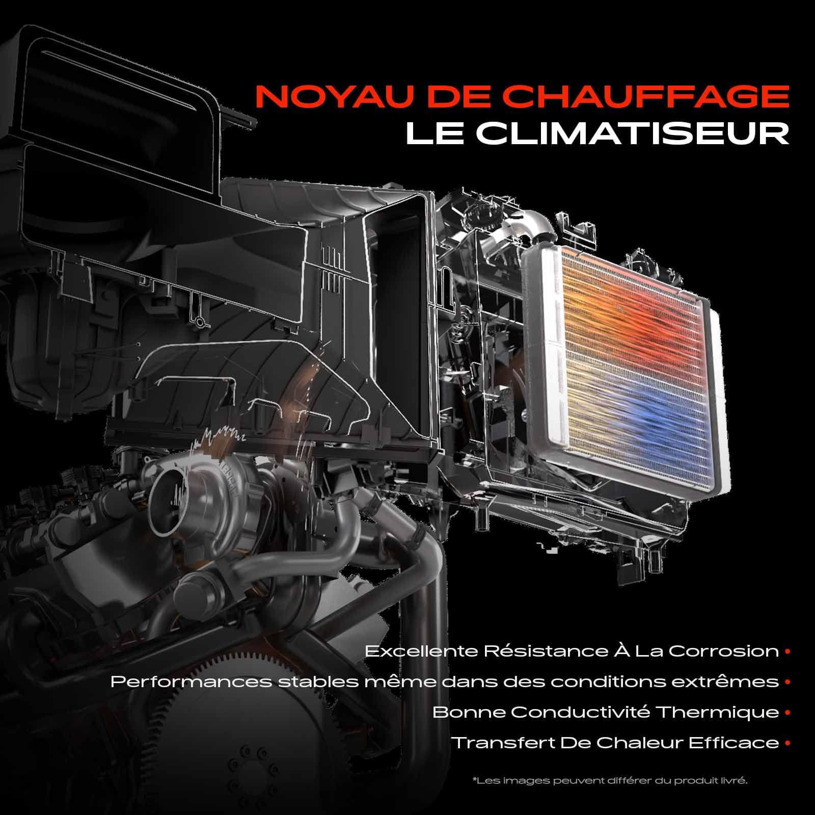 Frankberg Échangeur de chaleur pour chauffage intérieur, essence/diesel | 191819031C; Compatible avec: P.a.s.s.a.t Variant 35I 3A5, Golf IV Variant 1J5, Nouvelle Coccinelle 1C1 9C1