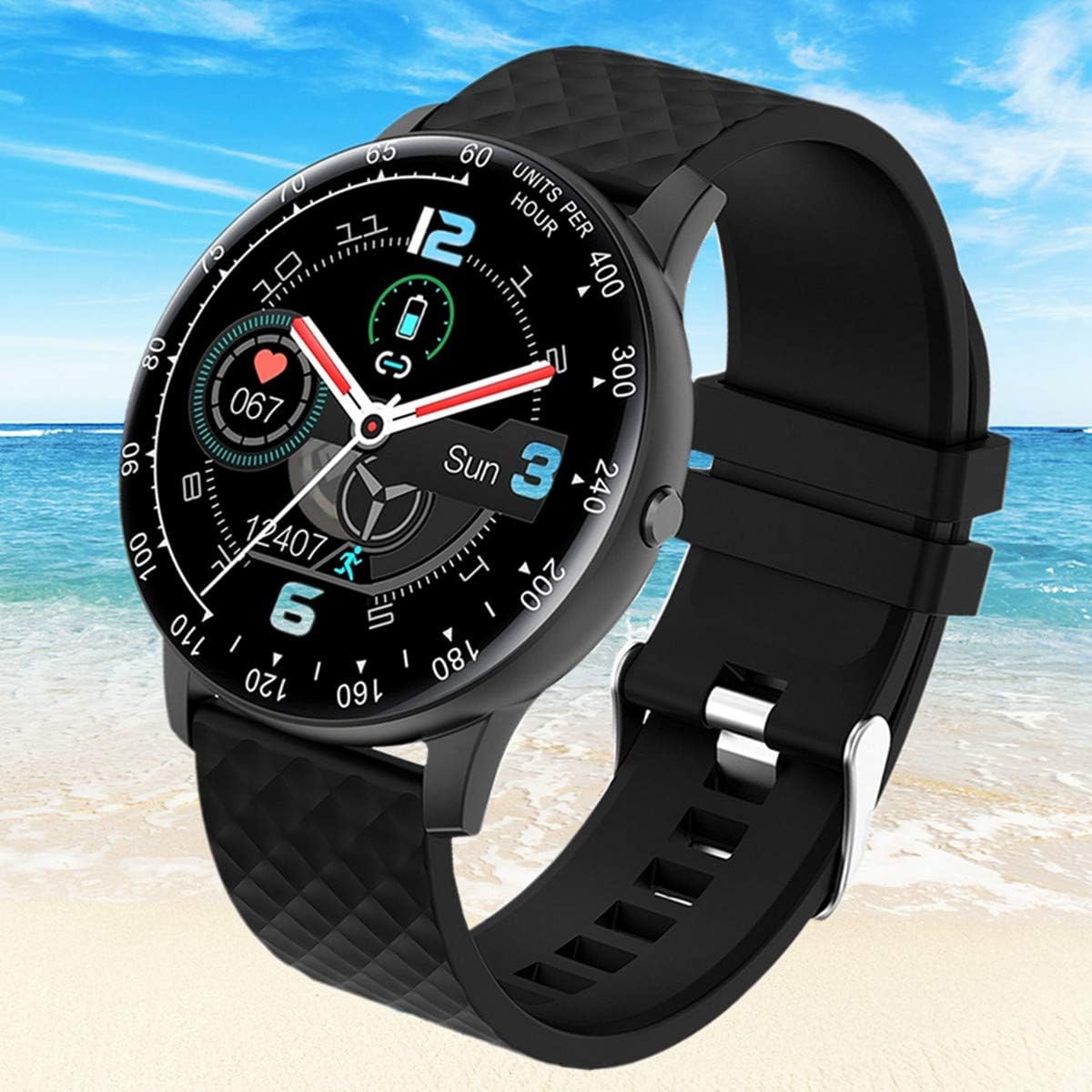 Smart Watch, Smartwatch for Android Phones, Waterproof Fitness Watch with Blood Pressure Heart Rate Monitor Sport Activity Tracker Watch with Pedometer Calorie Compatible for Samsung iOS Women Men