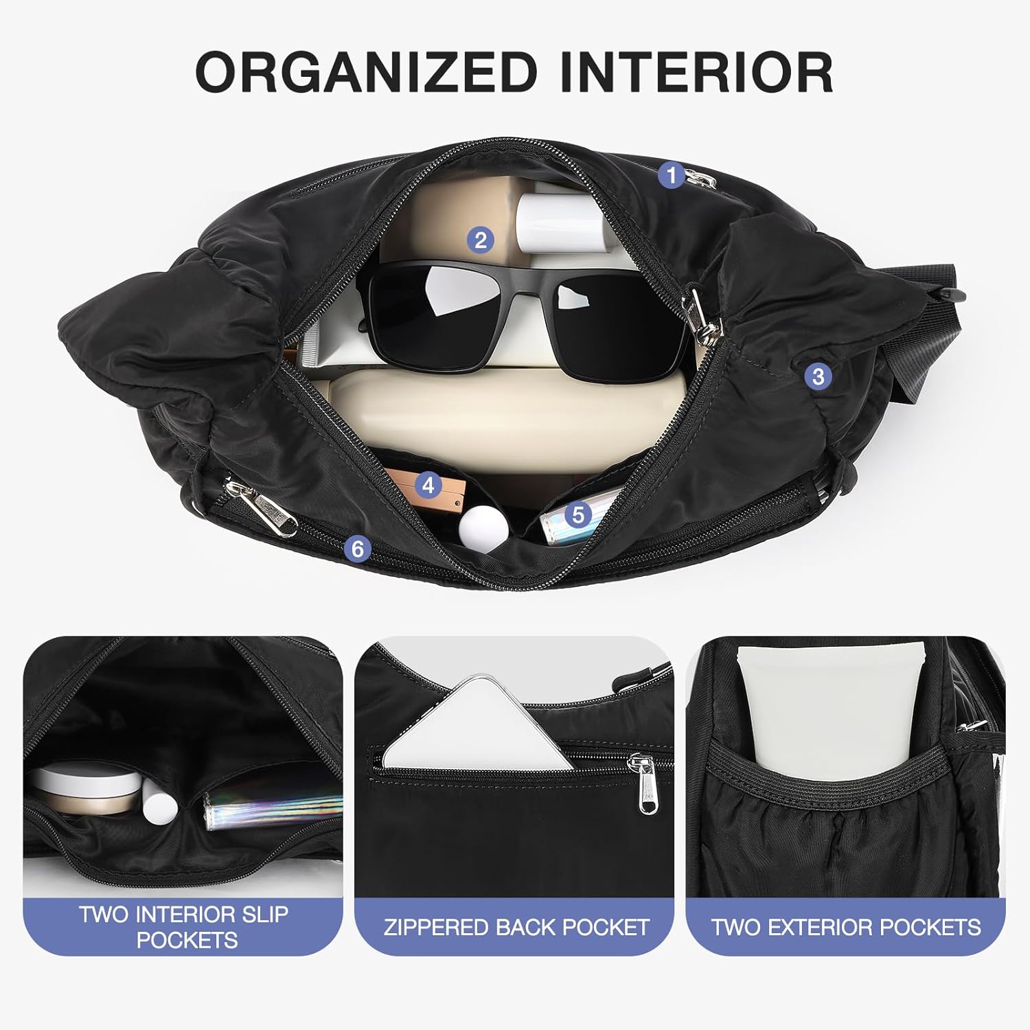 STEAMEDBUN Ita Shoulder Bag Crossbody with Insert Kawaii Pin Display Bag Cute Ita Purse for Cosplay Anime - Image 5