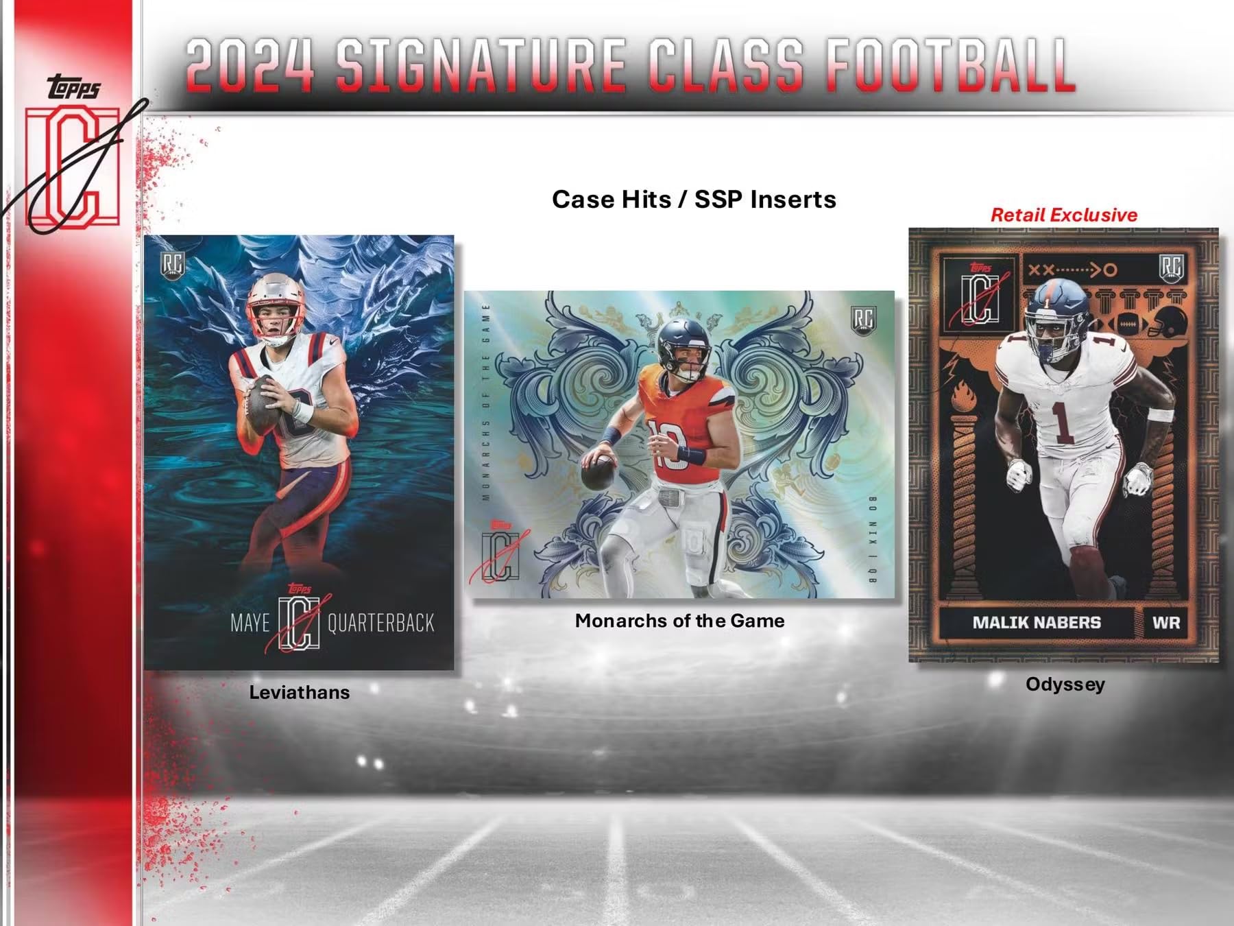 2024 Topps Signature Class Football Mega Trading Card Box