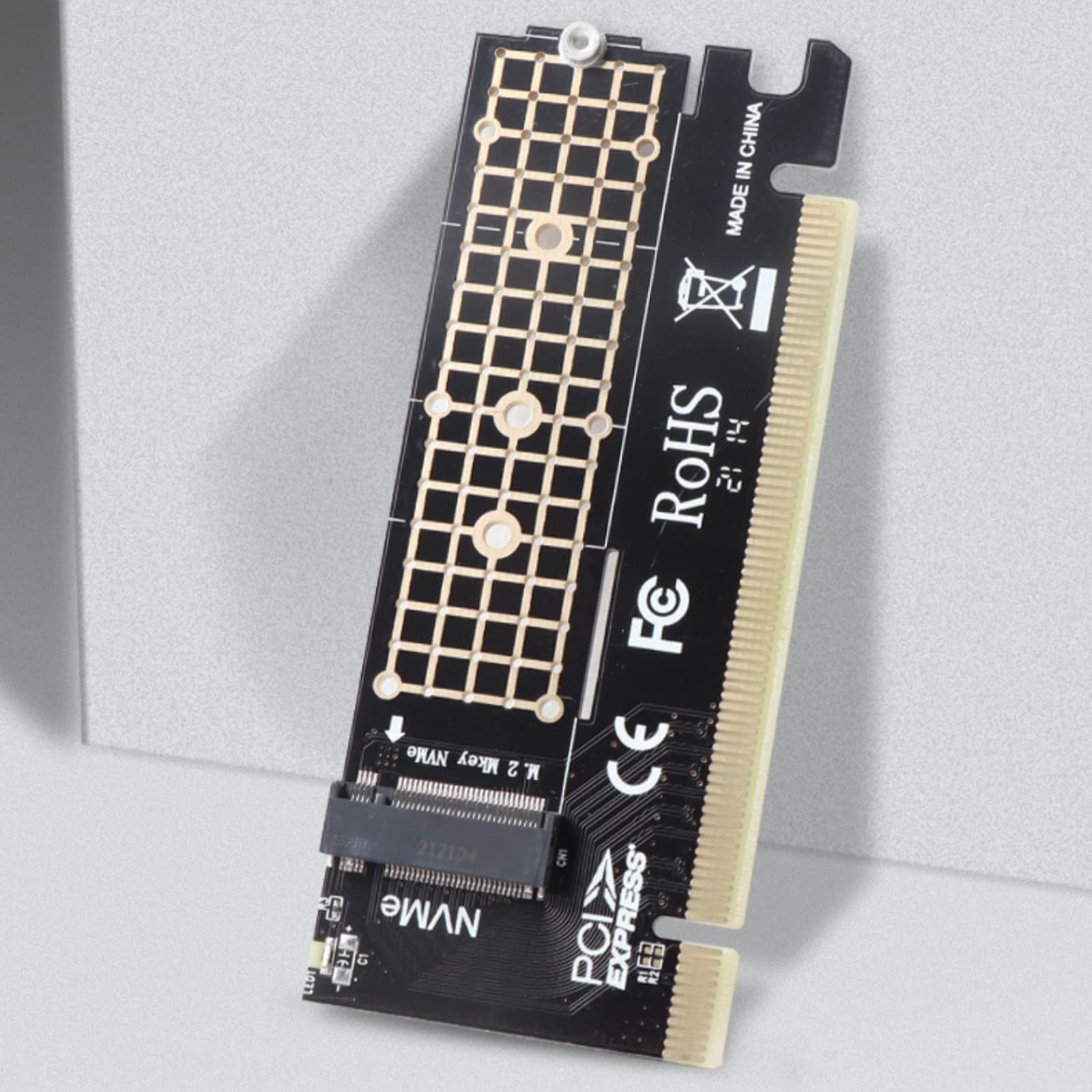 Acahhotxx M.2 NVME PCIE to M.2 Adapter NVME SSD M.2 PCIE X16 Expansion Card Computer Adapter Interfaces M.2 to PCIE Adapter M.2 Nvme to Pcie X16 Extender Adapter