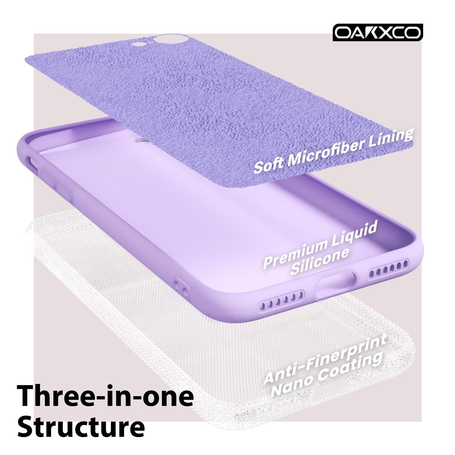 oakxco for iPhone 16 Pro Max Case Liquid Silicone, Soft Rubber Gel Elegant Aesthetic Basic Simple Cover, Cute Thin Slim TPU Matte Solid Color Plain Smooth Case for Women Girl, Light Pink — view 1154