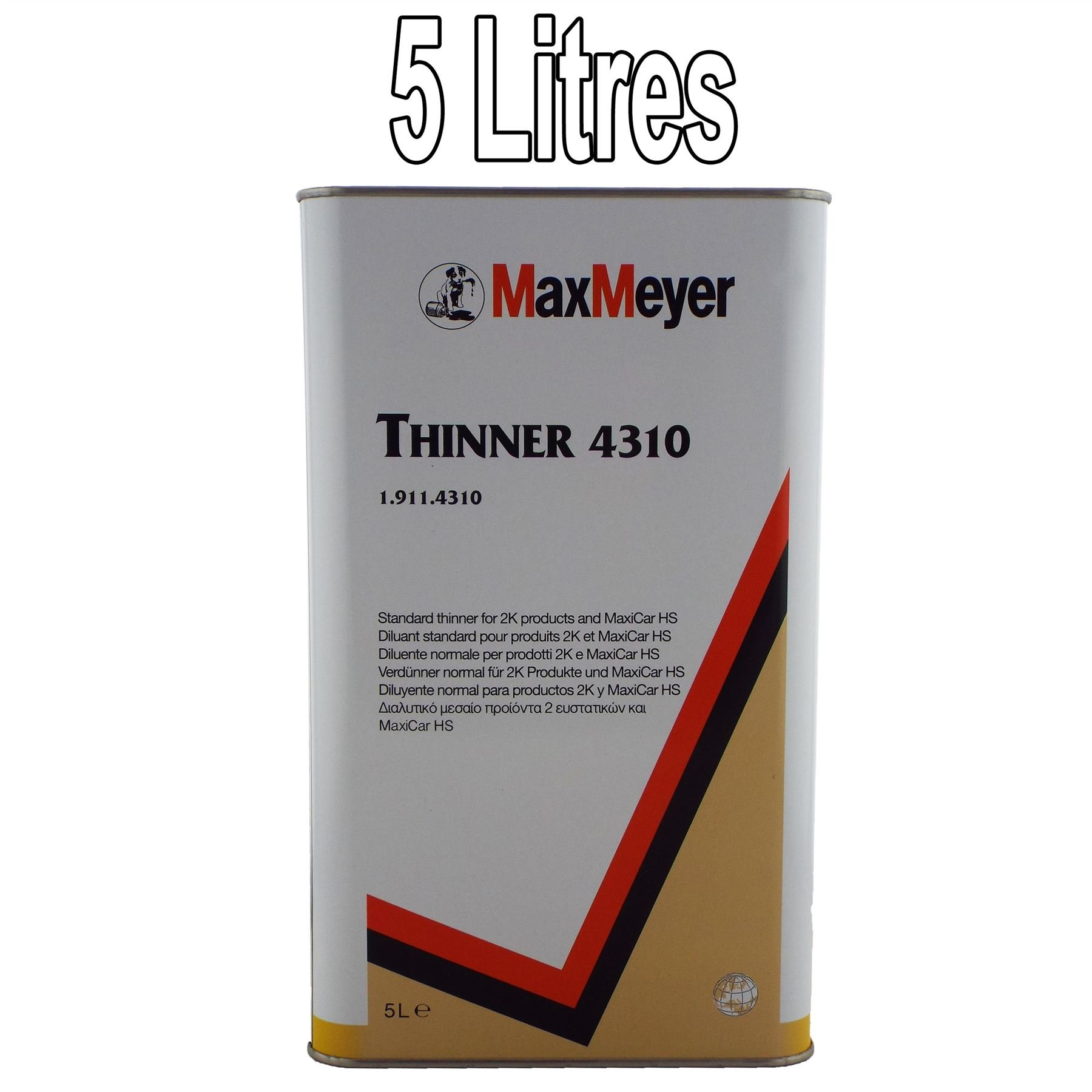 Buy Max Meyer 2K Universal Thinners 5ltr 4310 Paint/Basecoat/Lacquers
