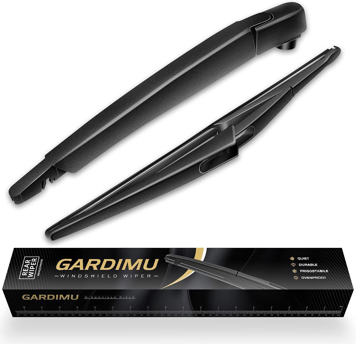 Rear Windshield Wiper Blade and Arm for Mercedes-Benz GLE 2016-2019 | OEM Replacement for Benz GLE 350 400 550e Back Wipers Arm Blade Streak-Free Assembly Automotive Parts