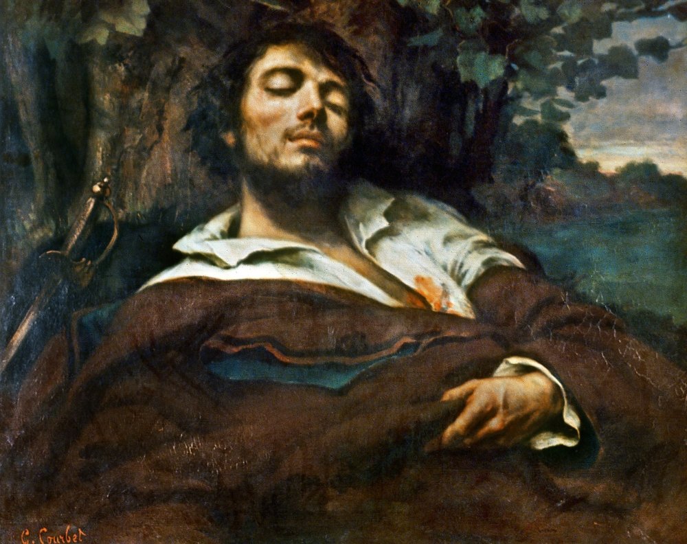 Amazon.com: Courbet Self-Portrait Ngustave Courbet (1819-1877