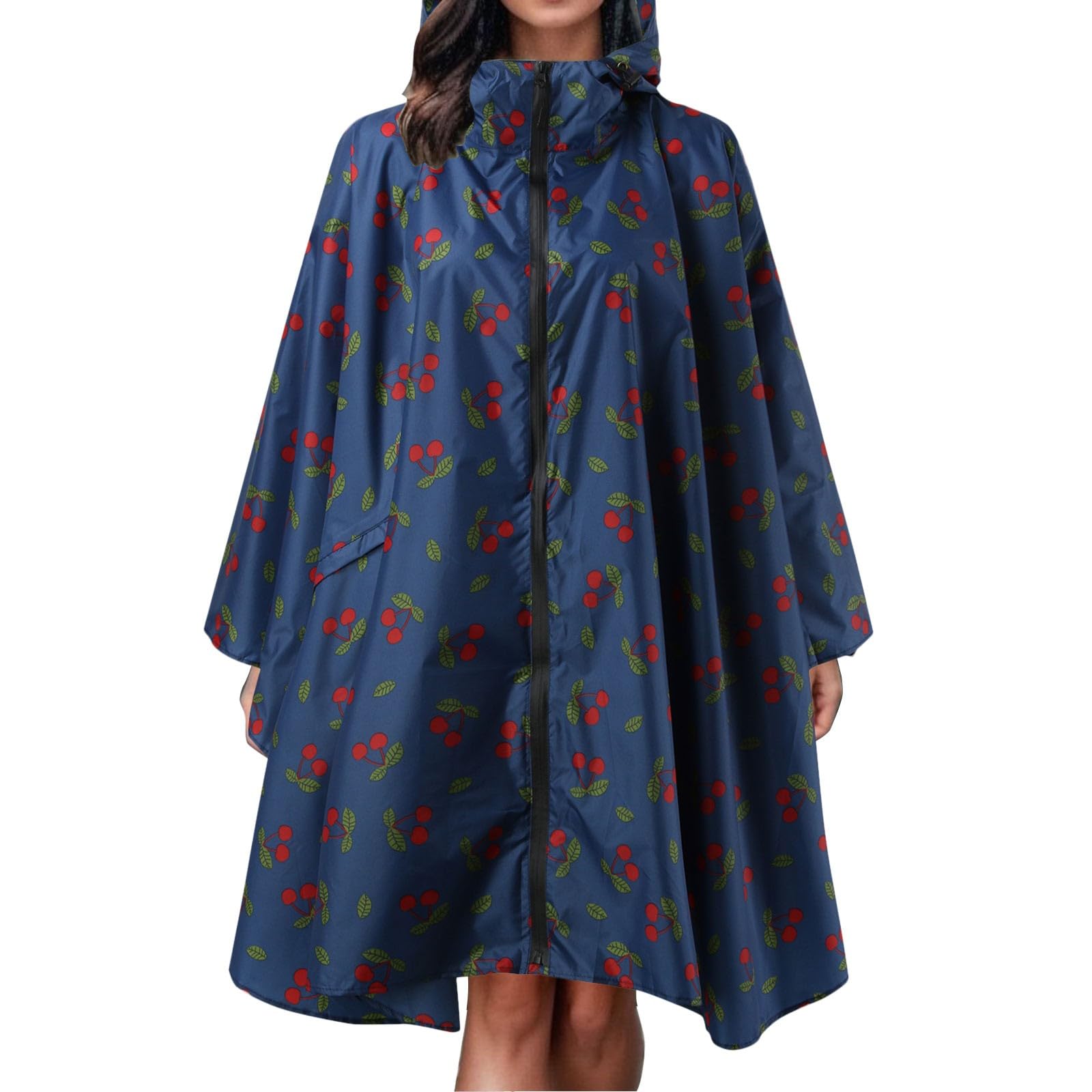 Générique Poncho Pluie Femme 2026 Manteau De Pluie Poncho À Capuche Pour Adultes Avec Poches Bouton Pression Ample Moto Cape De Protection