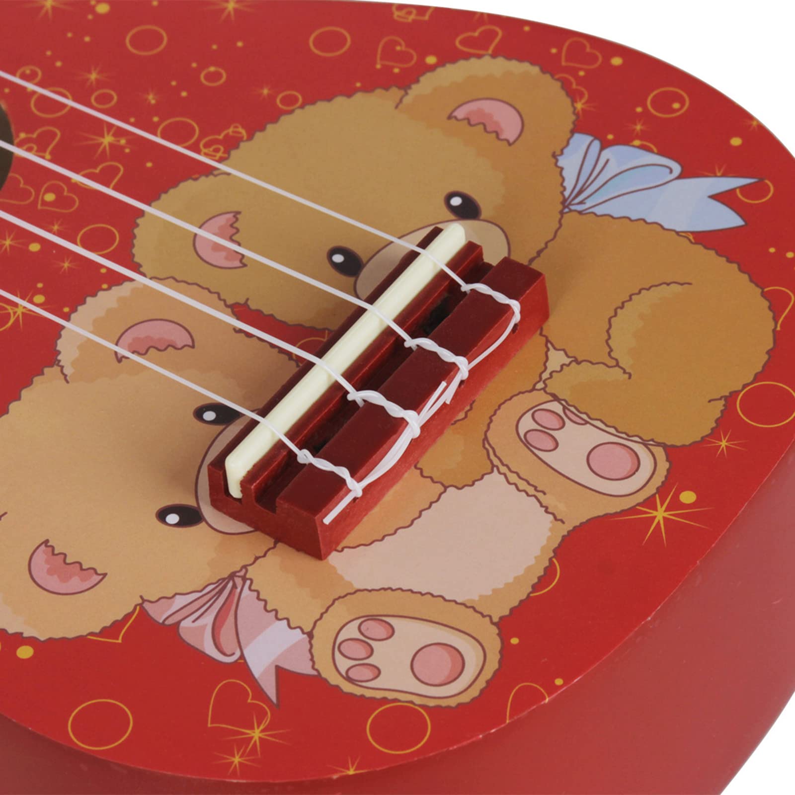 Ukulélé professionnel de 53,3 cm - Petite guitare - Chevilles d'accordage délicates - 4 cordes - En bois - Apprentissage débutant