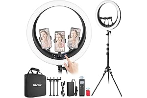 NEEWER Ring Light RP19H with Advanced 2.4G and Touch Control, Professional 19"...