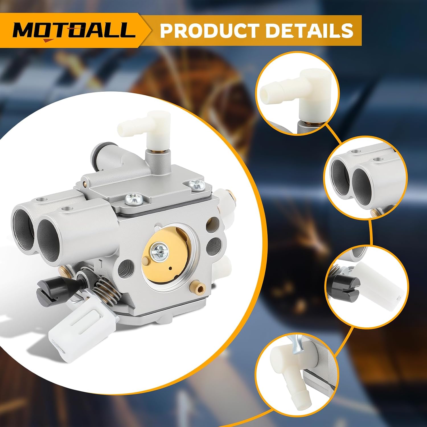 MOTOALL Carburetor Tune Up Kit 1143 120 0641 for Stihl MS251 MS251C MS251CBE MS251C-BEQ MS251Z MS231 MS231C MS231Z Chainsaw for Zama C1Q-S295 Carb