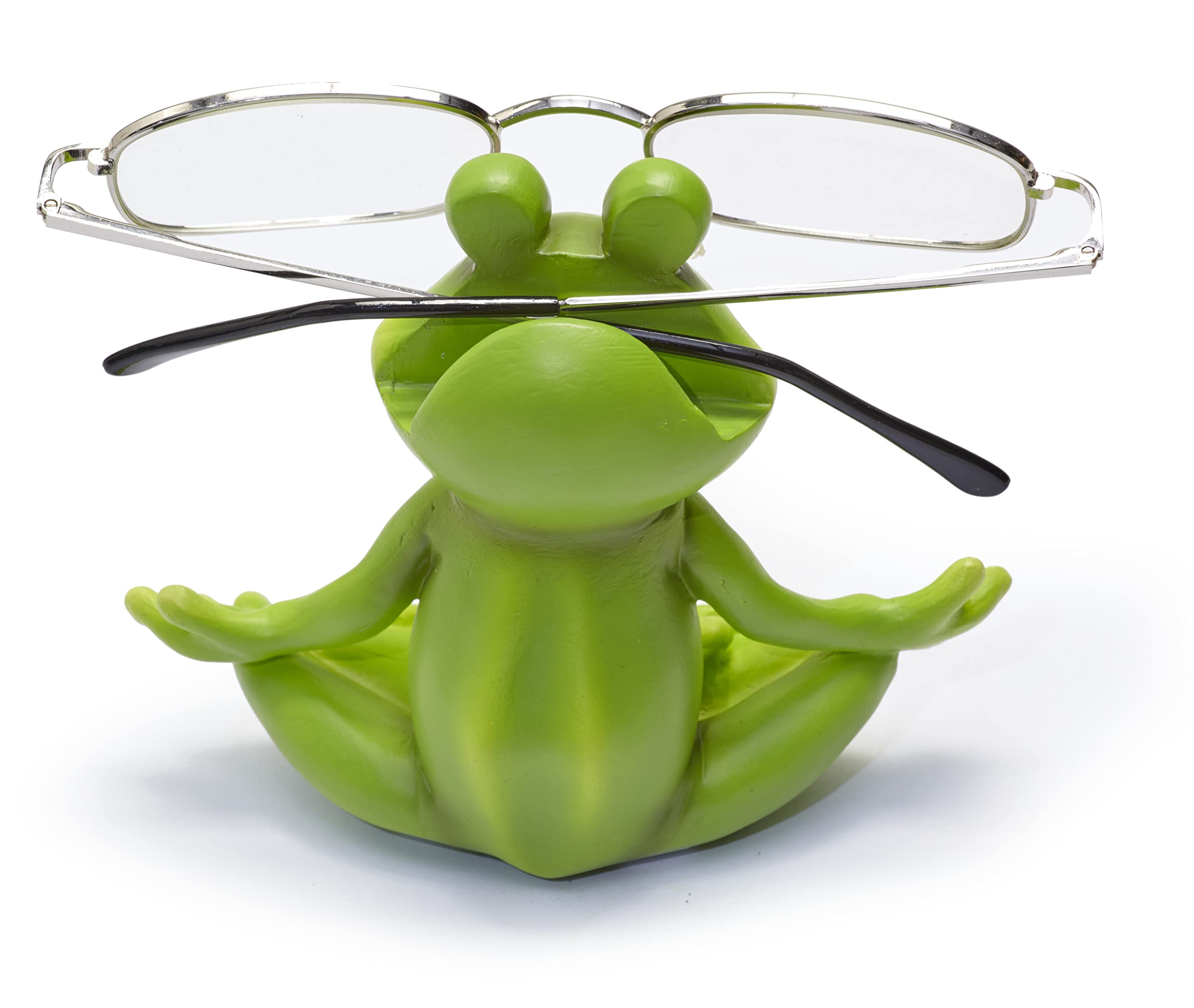 By Bers Glasses Holder Die _Vogel-Design Hand-Painted Animal Real Funny Polyresin for Fun and Young at Heart Gift frog yoga, One Size - Image 3