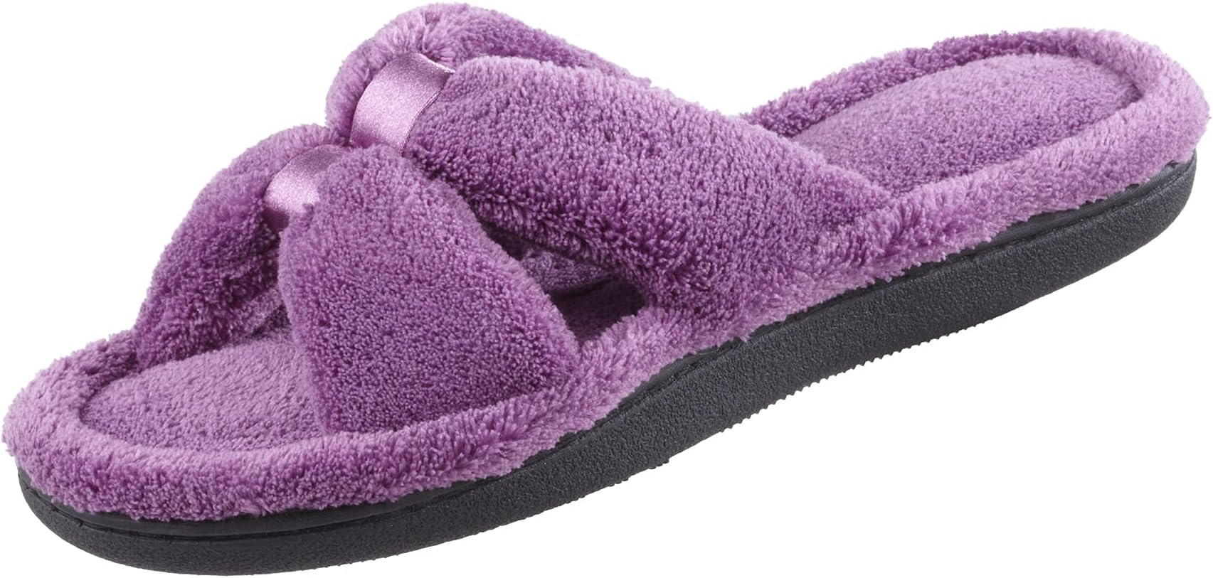 IsotonerWomen's Microterry Satin X-Slide Slipper
