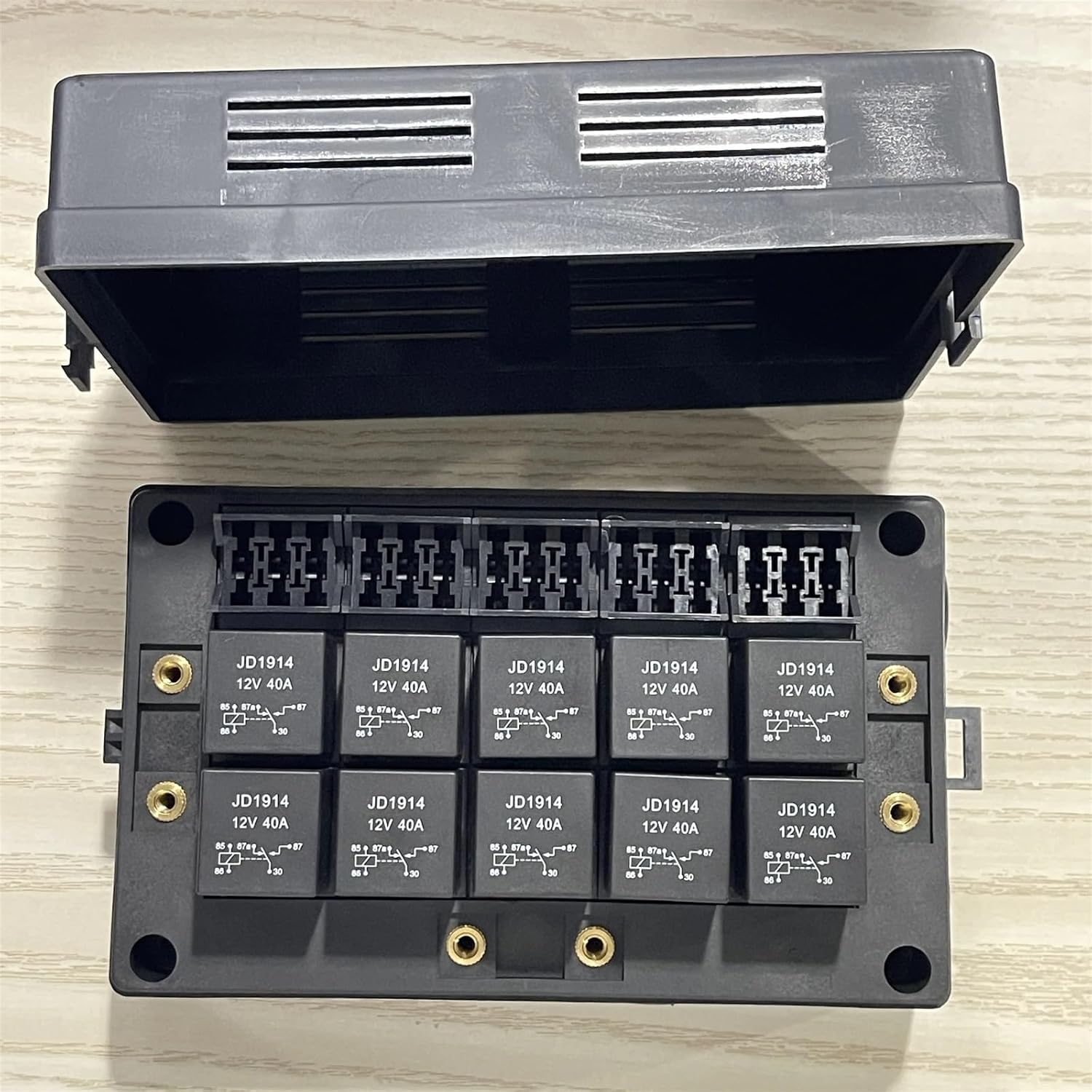 Relay Box 12V 10 Way Fuse Box 15 Way Blade Fuse Holder