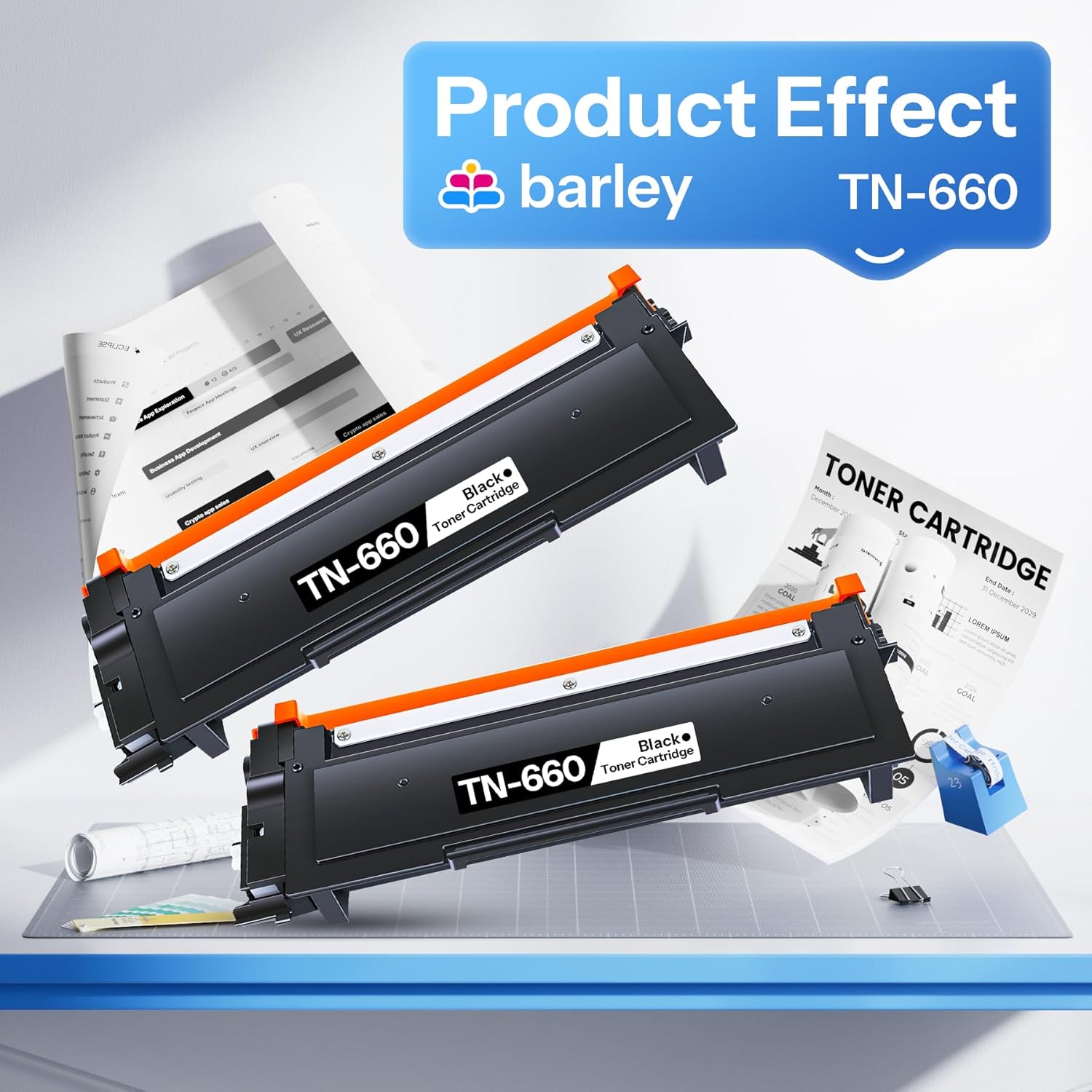 TN660 TN-660 High Yield Black Toner Cartridge Compatible TN660 TN-660 Toner Cartridge Replacement for Brother TN660 TN-660 HL-L2305W HL-L2380DW DCP-L2540DW, (TN660 2PK) - Image 5