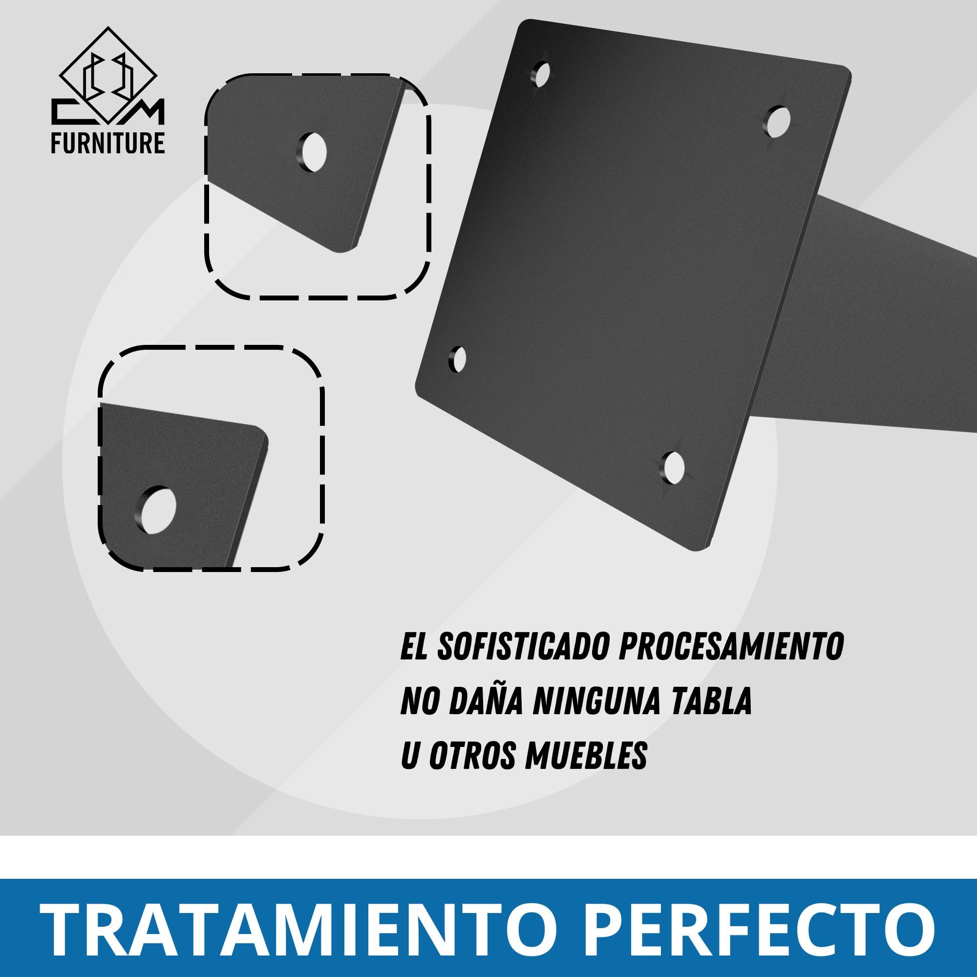4 Pata de la Mesa de Acero Negro Perfil Cuadrado 80x80 mm, Altura: 72 cm Pies para Muebles Juego de Piernas de Acero con Tornillos para Escritorio, Encimera Pies de Mesa