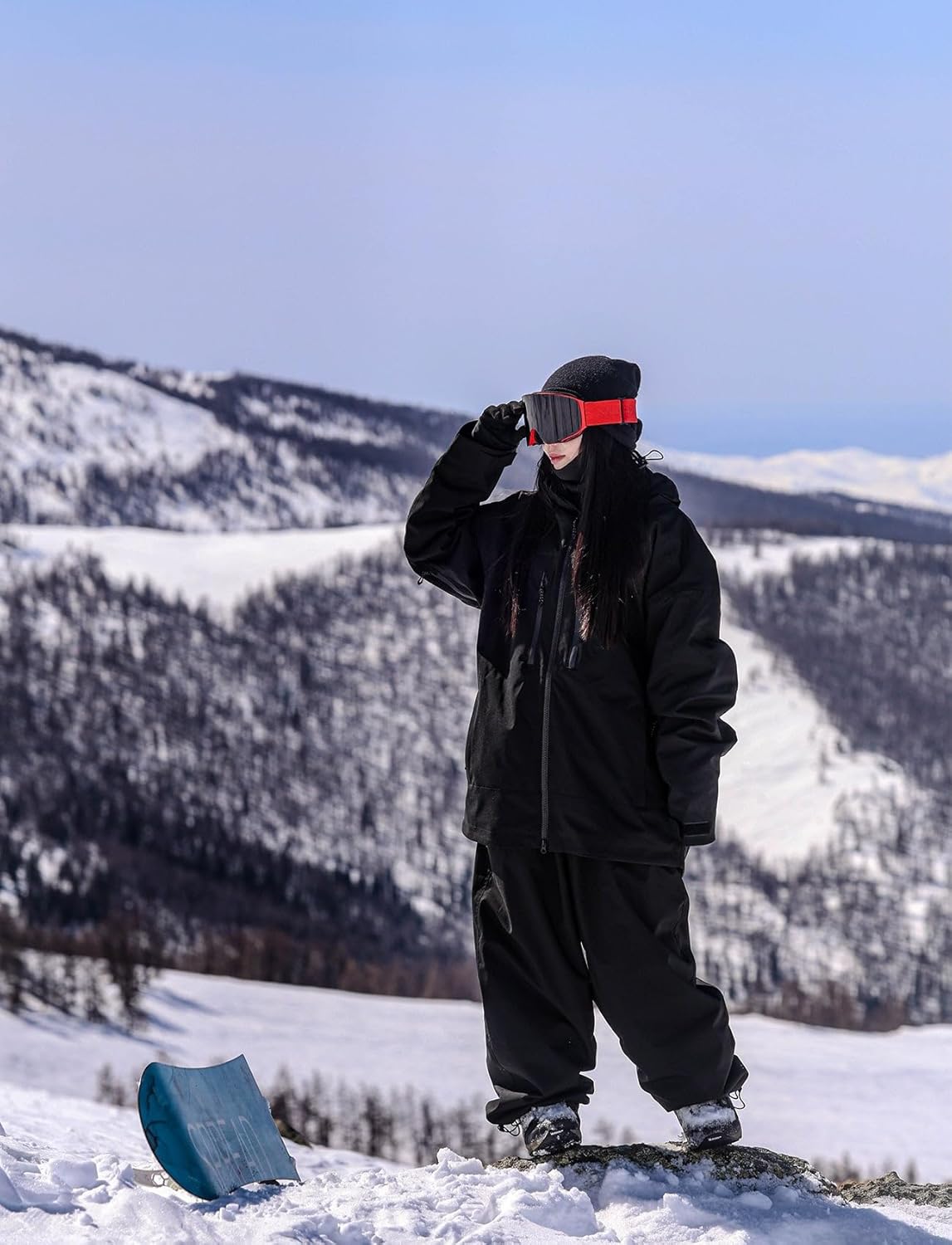 GSOU SNOW Men Women Snow Pants Baggy Snowboard Pant Ski Loose Waterproof Windproof Warm for Winter - Image 3