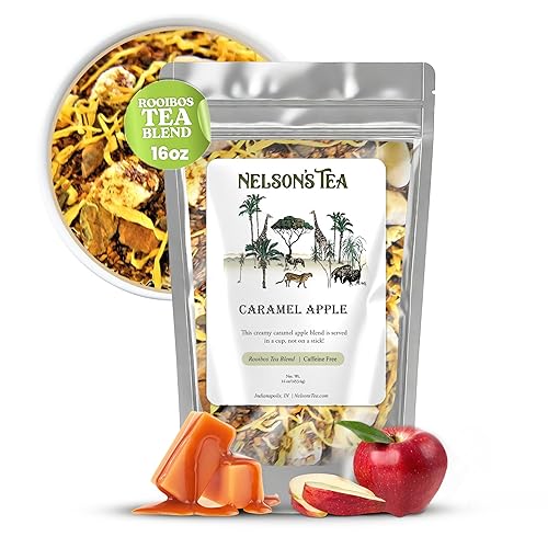 Miniatura 6 de Nelson's Tea Manzanilla Miel Vainilla  Té de hojas sueltas de hierbas, mezcla curada con arbusto de miel, manzanilla, citronela, raíz de regaliz,
