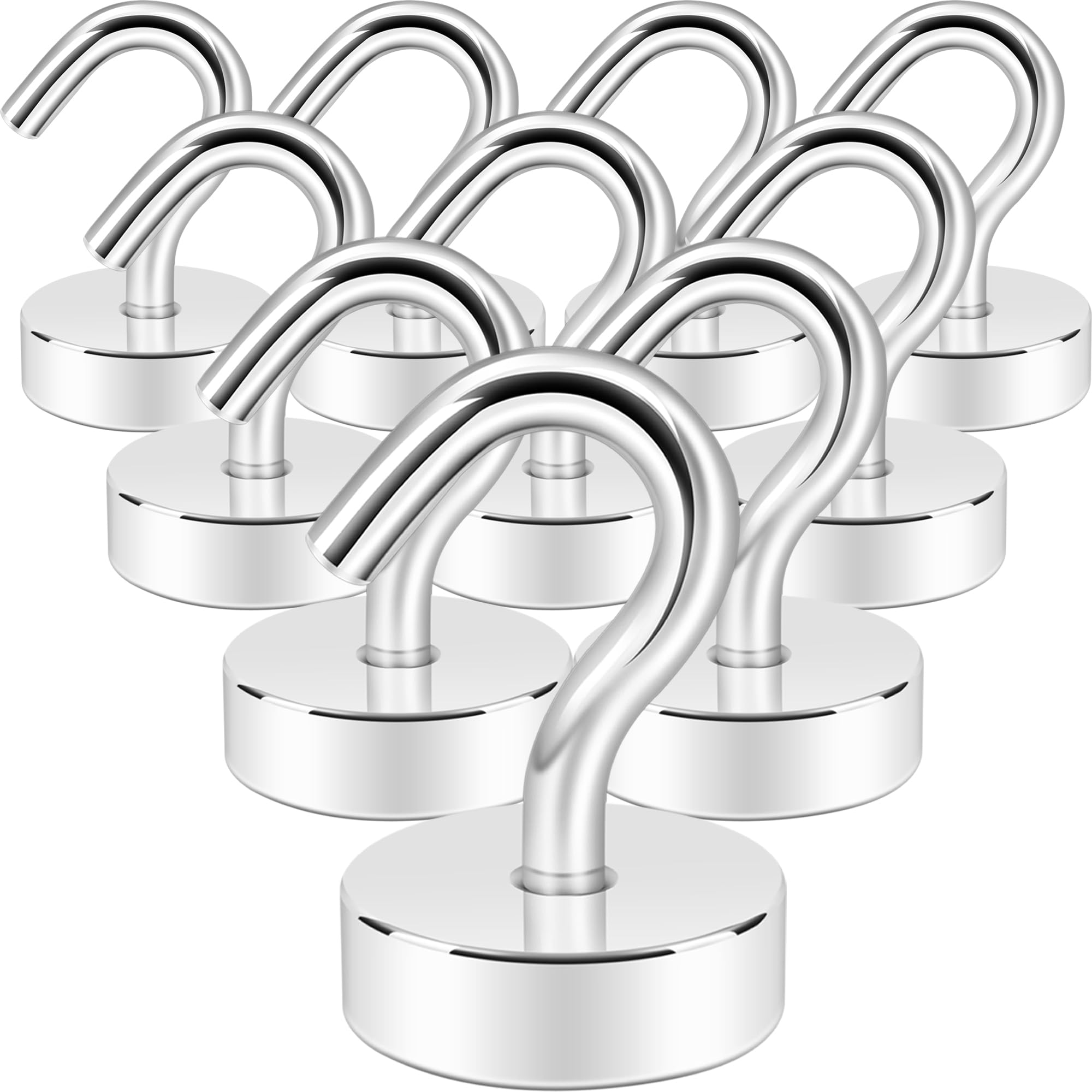 Neosmuk Magnetic Hooks Steel Tube Design for Cruise,80lb+ Black,10 Pack — Amazon image 14