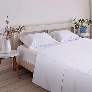 ECOMMERC3 | Sábana Encimera Extrasuave y Confortable Cama 80 - Sábana Encimera Color Blanco Fabricada 100% en España, Transpirable, Fácil Cuidado