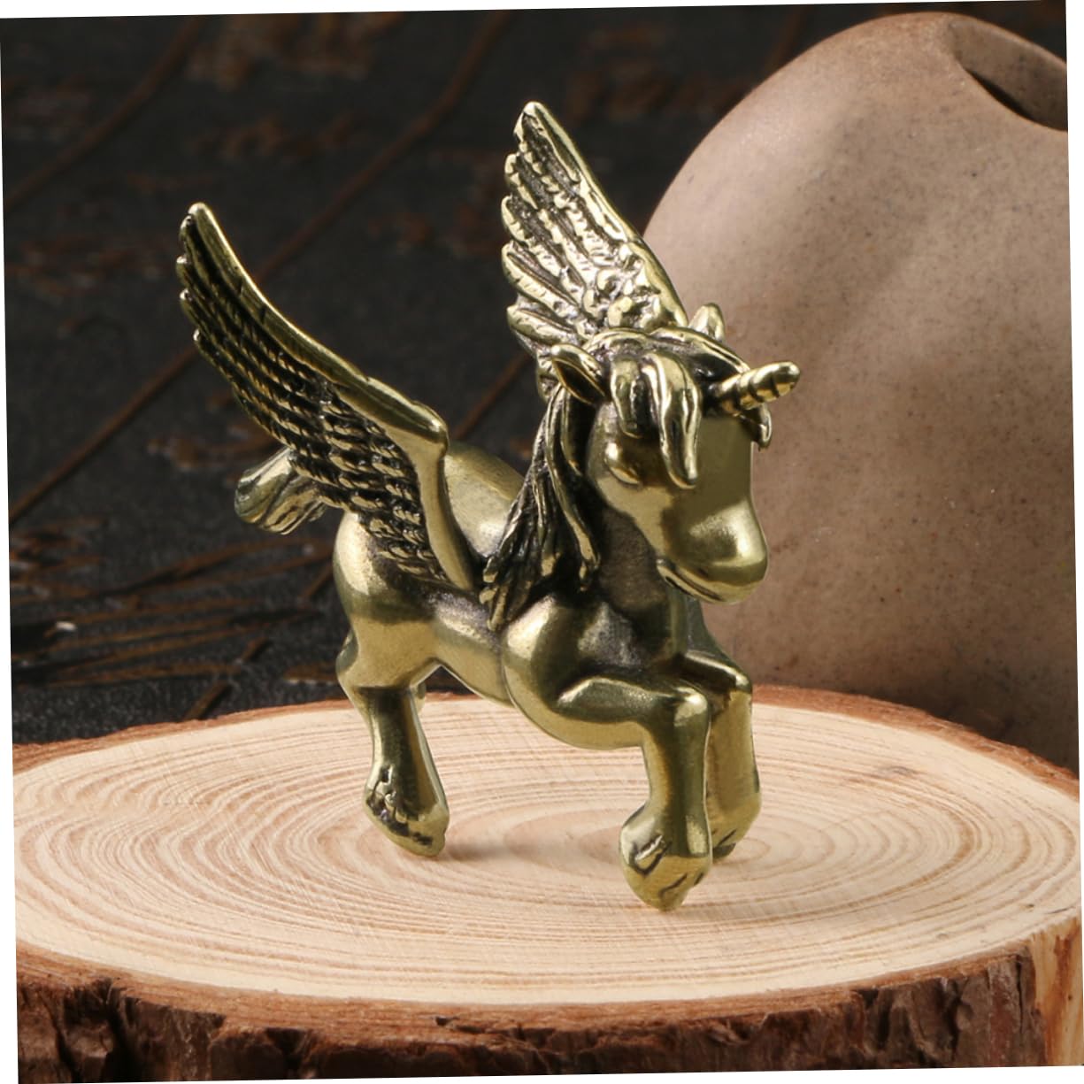 OUNONA 5stücke Retro Einhorn Figurine Aus Messing Elegante Desktop Dekoration Stabil Für Teeeinstellungen Und Wohnaccessoires Einzigartiges Für Einhorn-Liebhaber