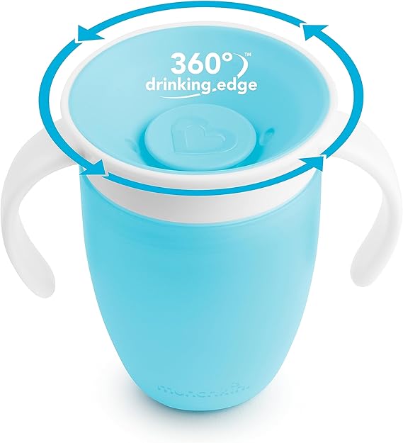 Munchkin Miracle 360 Trainer Cup, 7 Ounce, Blue