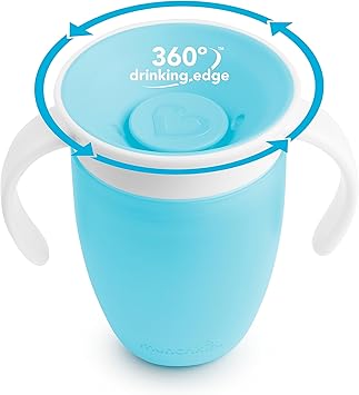 Munchkin Miracle 360 Trainer Cup, 7 Ounce, Blue