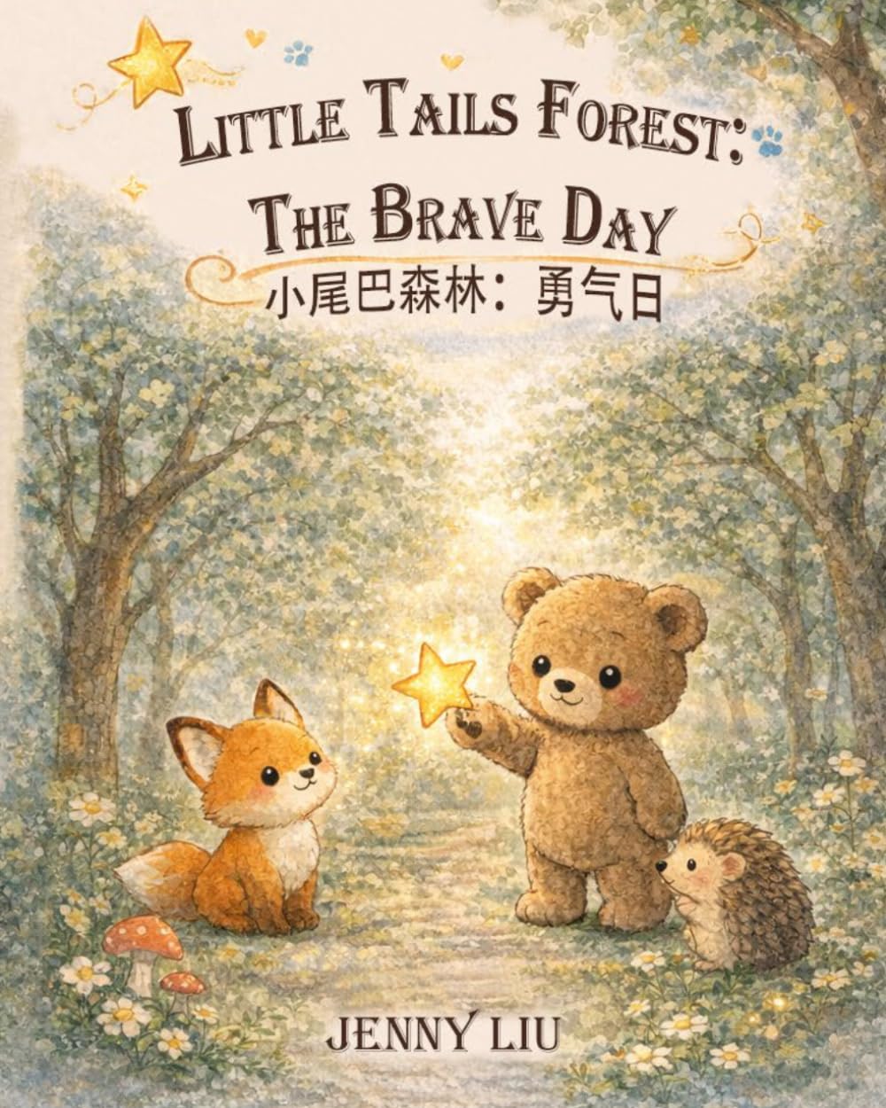 Little Tails Forest: The Brave Day 小尾巴森林的勇气日: A gentle story about courage, friendship, and taking one small brave step