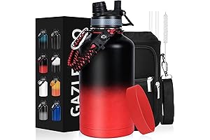 Tal Water Bottle, Insulated BPA-Free Stainless Steel Vacuum Jug, 64oz with Straw and Chug Lid