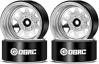 Vista 10 de OGRC 4 piezas de ruedas de aluminio de 1.9 pulgadas Beadlock con offset negativo para TRX4 TRX6 SCX10 I II III 90046 AXI03007 Redcat GEN7 GEN8 RC4WD