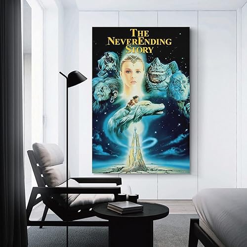 Miniatura 3 de Pósteres de películas retro de The NeverEnding Story de los años 80, póster de pintura en lienzo vintage de los años 80, arte de pared, impresiones