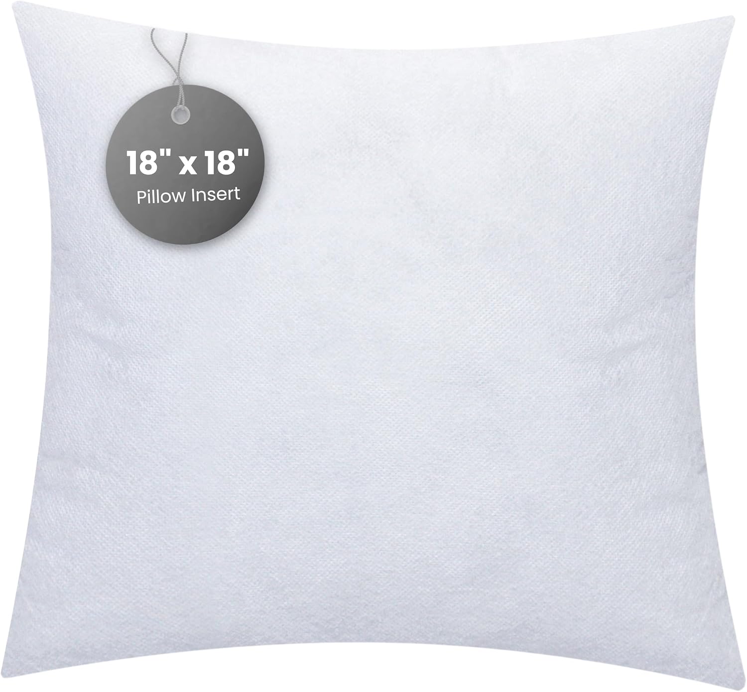 Throw Pillows | Down Alternative Pillow| Bedding Throw Pillows| Couch Cushion Pillow Insert| Indoor Decorative Pillows|Pillow Stuffer for Sofa Shams| Super Soft|1 Piece 18"x18" White