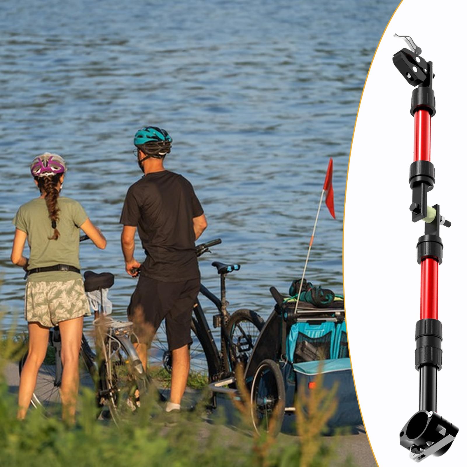 Fahrrad Anhänger Kupplung Anhängerkupplung Für Fahrradanhänger | Alloy Fahrradadapter Mit 270° Drehfunktion Für Pendler, Haustiertransport Und Kinderanhänger