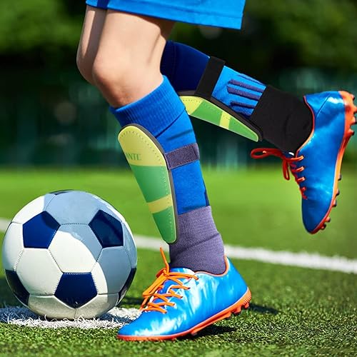 Miniatura 29 de Shin Guards - Soccer Shin Guards with Cushion Protection for Kids/Adults
