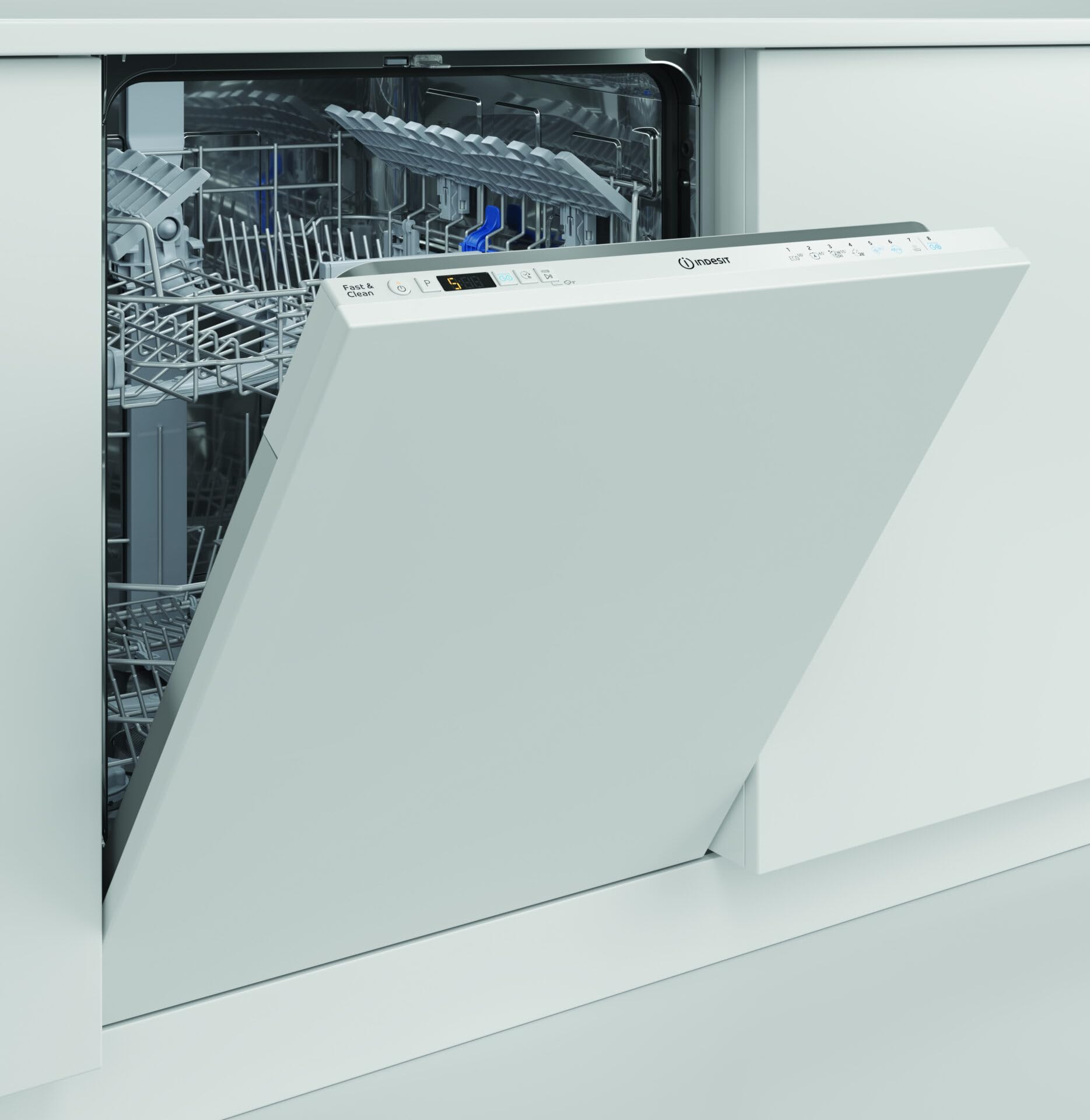 Lavastoviglie A Incasso I3ID534A A Scomparsa Totale, 60 Cm, 14 Coperti, 8 Programmi, 44 dB, Partenza Ritardata, Classe D