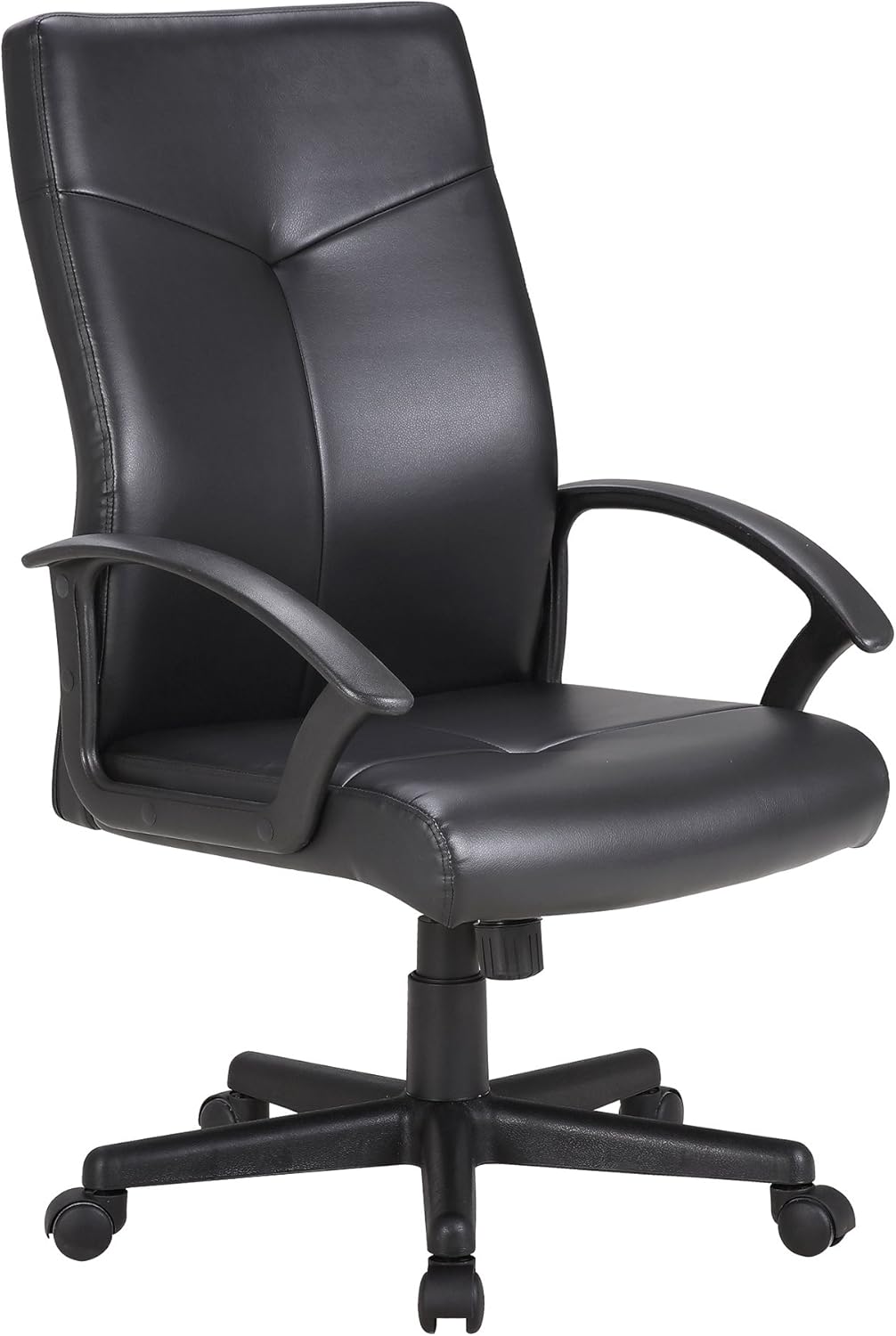 Adept High Back Leather Faced Office Chair Amazon.co.uk Home & Kitchen