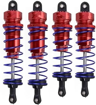 RC Car Toys For ZD For Racing For HSP For Redcat For Hongnor LRP For HPI For Hobao 1/10 Shock Absorber Damper Suspension RC For Buggy Truck4PCS red