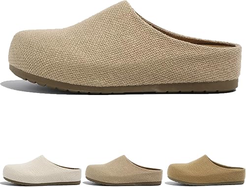 Platform Clogs for Women Men Slip On Closed Toe Casual House Mules Khaki/43