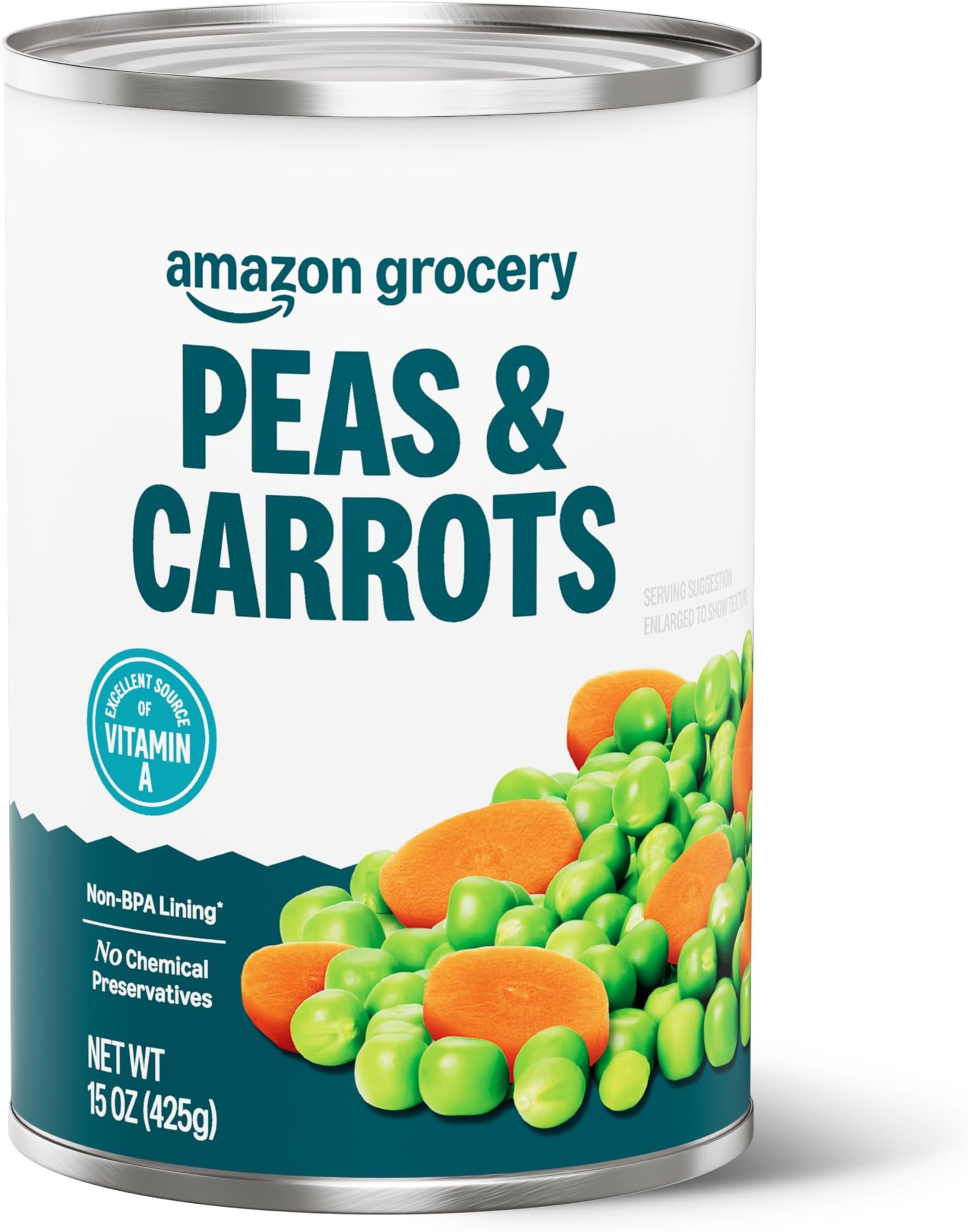 Amazon Grocery, Canned Peas and Carrots, 15 Oz