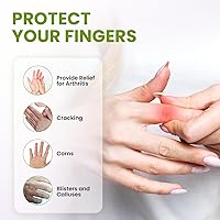 Vista 4 de 20 unidades de fundas de dedo de gel con protector - Fundas de dedos de silicona con extracto de aloe vera - Fundas de dedo de gel y vendajes