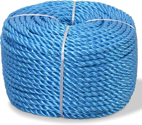 vidaXL Polypropylenseil 14mm 100m Blau PP Seil Schnur Flechtleine Tauwerk Tau