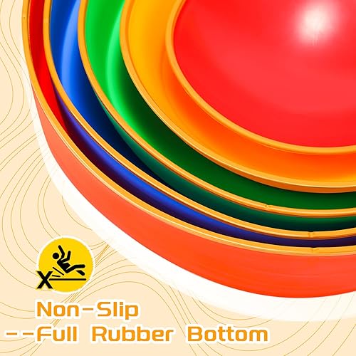 Miniatura 3 de Piedras de paso para niños, piedras de río de equilibrio de plástico antideslizantes para niños, promover las habilidades de coordinación de los