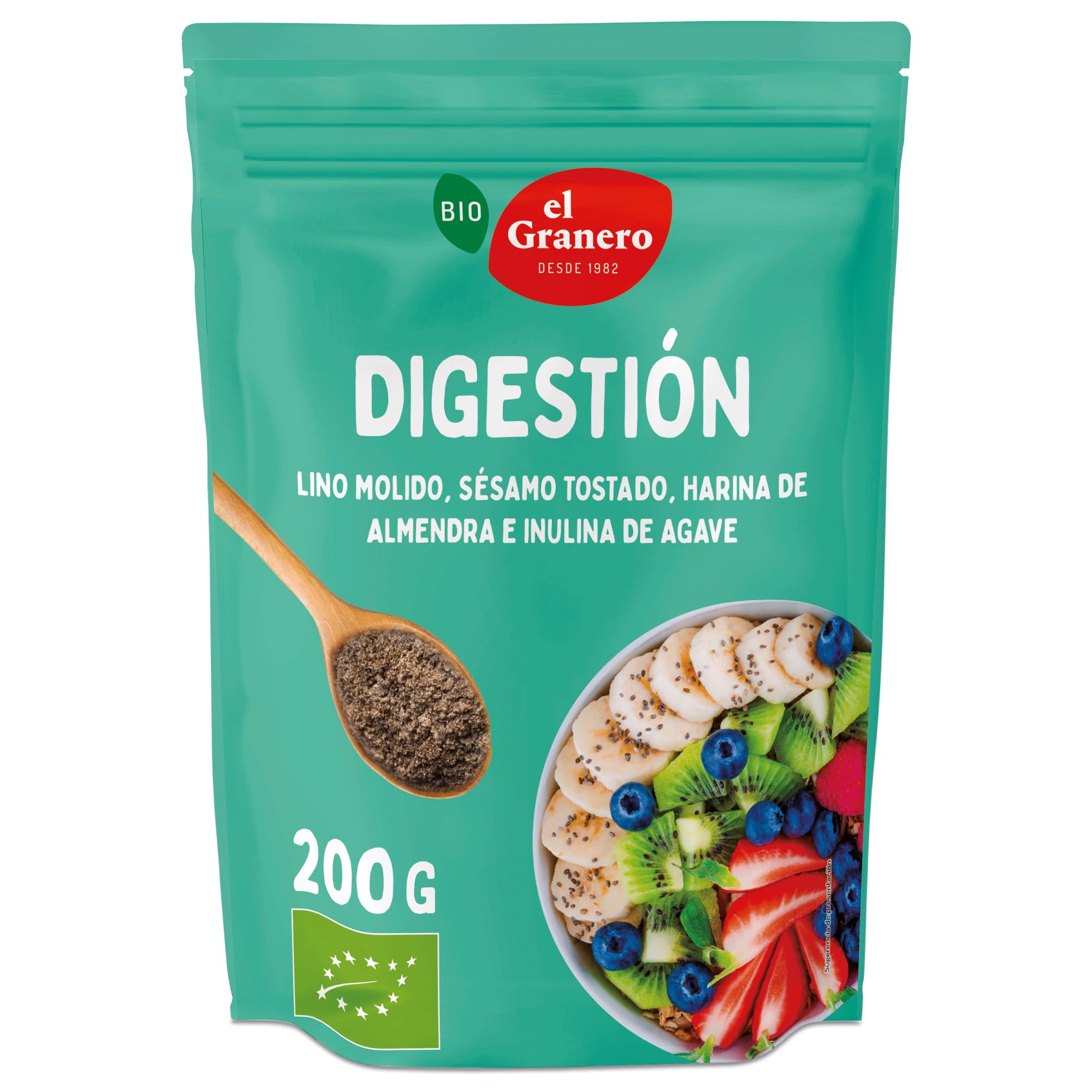 El Granero Integral - Semillas Orgánicas de Digestión - 200g - Ricas en Fibra y Nutrientes - Fuente Natural para una Digestión Saludable - Apto para Veganos