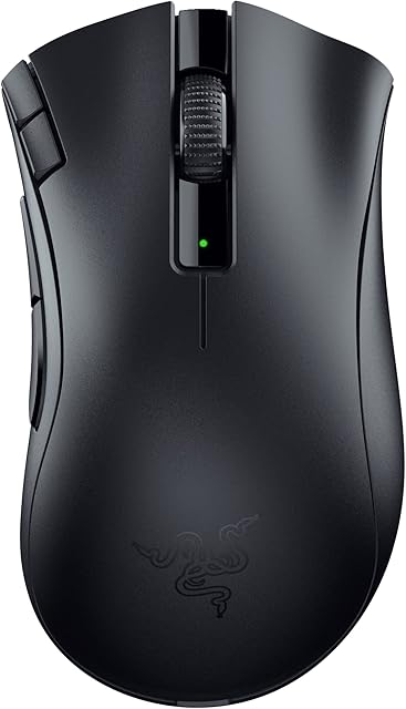 Razer DeathAdder V2 X HyperSpeed - Ergonomic Gaming Mouse for Wireless Gaming (235 Hours of Battery Life, Razer HyperSpeed Wireless, 14K DPI Optical Sensor, 7 Programmable Buttons) Black