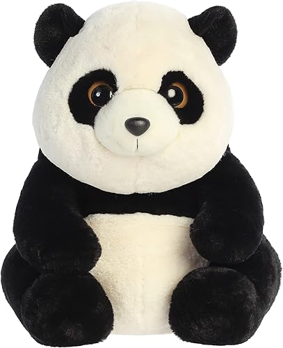 Aurora Adorable animal de peluche Lin Lin Panda - Encanto irresistible - Encanto sin fin - Negro 19.5 pulgadas