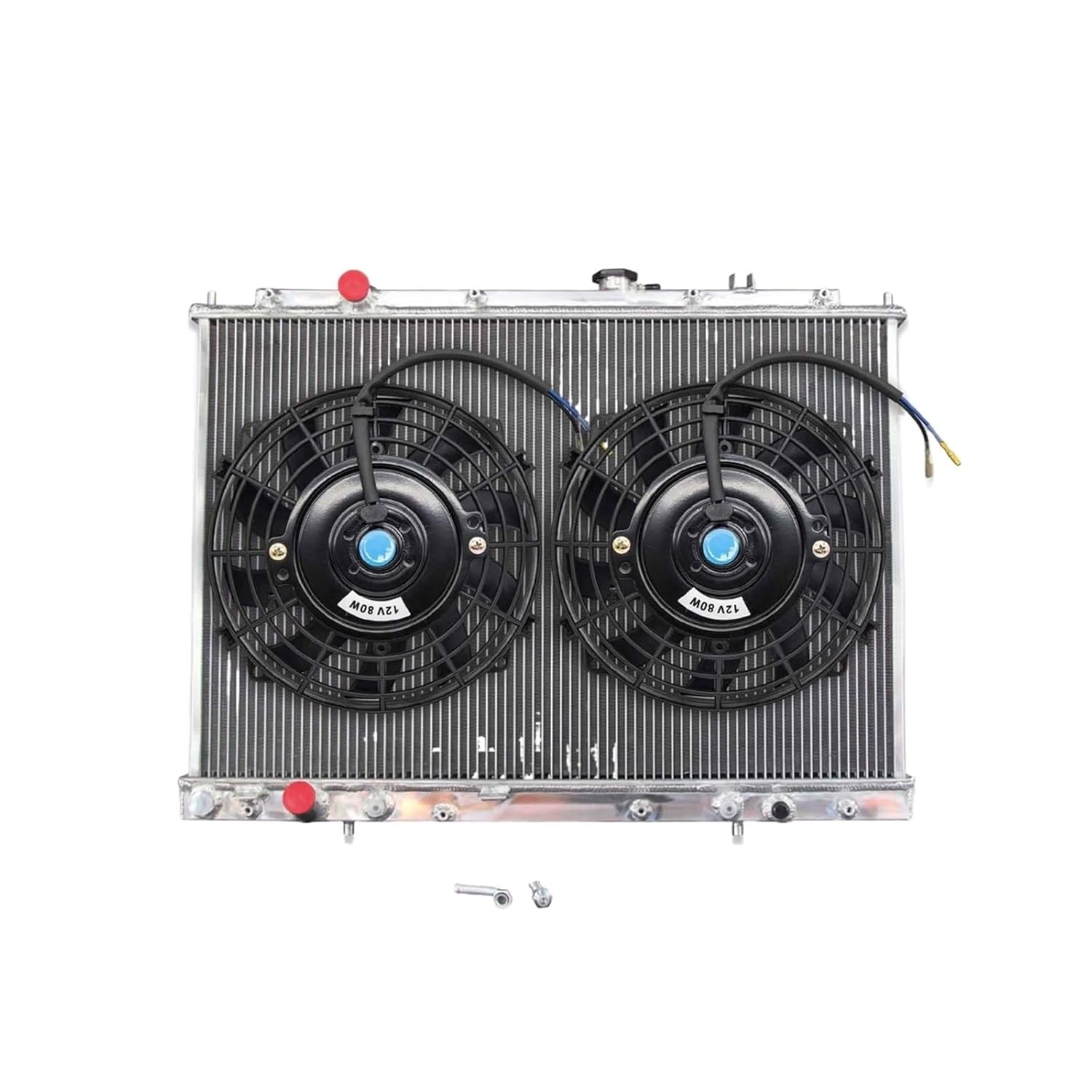 3 Row Aluminum Radiator + Fans Compatible with 2005-2007 H Pilot / 2003-2006 Acura MDX 3.5L at MT