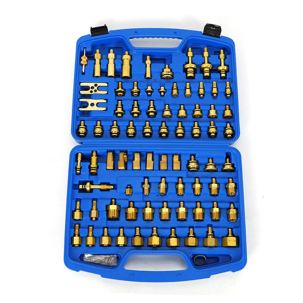 Air Conditioning Leak Test Kit, 77Pcs Automotive Air Conditioning Leak