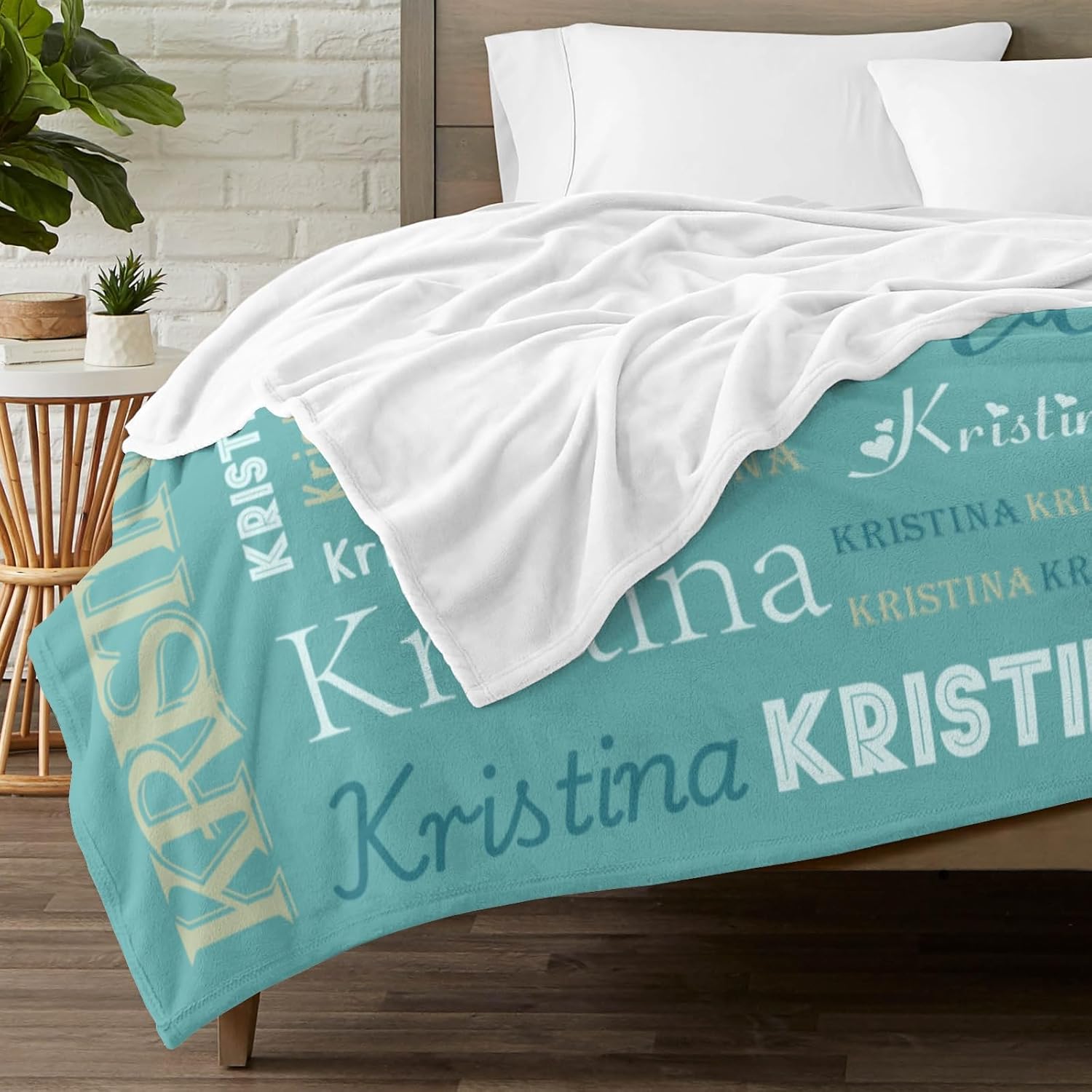 Dr.TOUGH Personalized Blankets for Kids Adult Custom Blanket with Name Customized Monogrammed Flannel Throw Personalized Name Blanket for Christmas Birthday Gifts