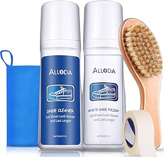 Shoe Cleaner + White Shoe Polish, No Washing, Shoe Cleaning Kit, White Shoe Cleaner, Alloda