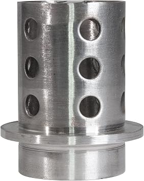 2-1/2" x 4" Perforated Stainless Steel Casting Flask Jewelry Making Vacuum Casting Tool